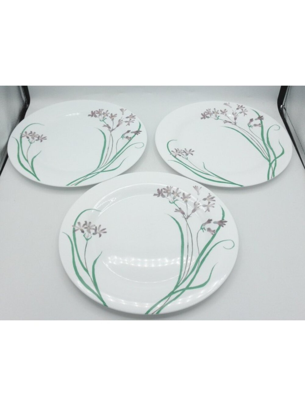 MTW5 by Martha Stewart 10-5/8 Inch Dinner Plates Set of 3 Pacific Wildflower